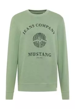 Хлопковая толстовка для мужчин MUSTANG, цвет Hedge Green
