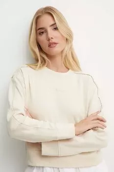 Хлопковая толстовка для отдыха Calvin Klein Underwear, бежевый