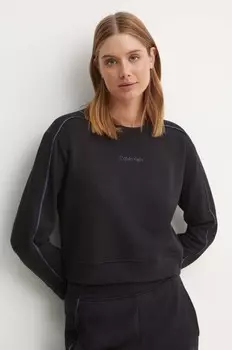 Хлопковая толстовка для отдыха Calvin Klein Underwear, черный