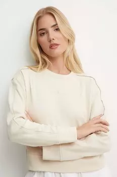 Хлопковая толстовка для отдыха Calvin Klein Underwear, бежевый