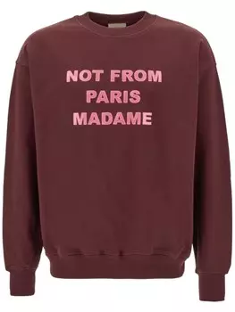 Хлопковая толстовка Drle De Monsieur, красный