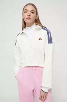 Хлопковая толстовка Ellesse, бежевый