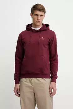 Хлопковая толстовка Essential Adidas Originals, бордовый