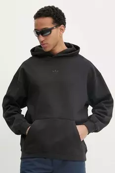 Хлопковая толстовка Essential Adidas Originals, черный