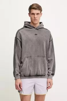 Хлопковая толстовка Essential Adidas Originals, серый