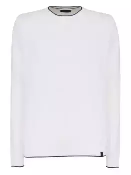 Хлопковая толстовка Fay, белый