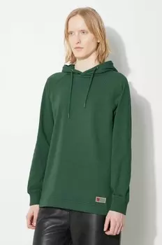 Хлопковая толстовка Fjallraven Vardag Hoodie W, бирюзовый
