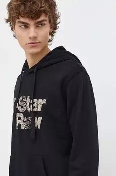 Хлопковая толстовка G-Star, черный