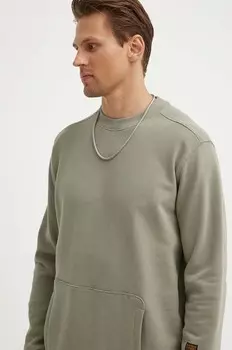 Хлопковая толстовка G-Star Raw, зеленый