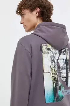Хлопковая толстовка G-Star, серый