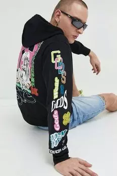 Хлопковая толстовка GCDS, черный