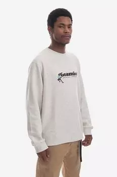 Хлопковая толстовка Gramicci, бежевый