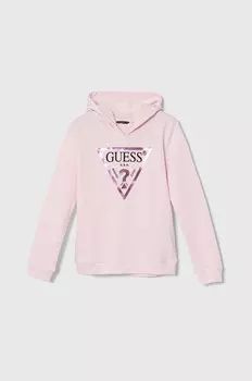 Хлопковая толстовка Guess для мальчика/девочки, розовый