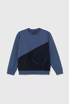 Хлопковая толстовка Guess для мальчика/девочки, темно-синий