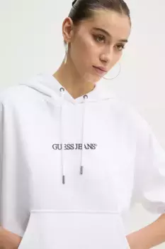 Хлопковая толстовка Guess Jeans, белый