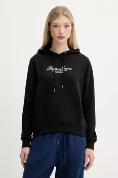 Хлопковая толстовка Guess Jeans, черный
