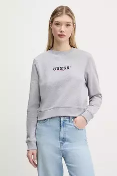 Хлопковая толстовка Guess Jeans, серый