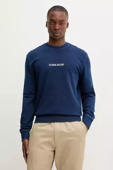 Хлопковая толстовка Guess Jeans, синий