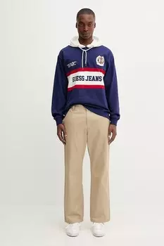 Хлопковая толстовка Guess Jeans, синий