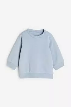 Хлопковая толстовка H&M, синий