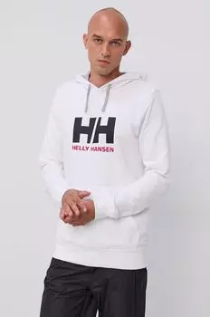 Хлопковая толстовка Helly Hansen, белый