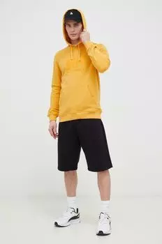 Хлопковая толстовка Helly Hansen, желтый