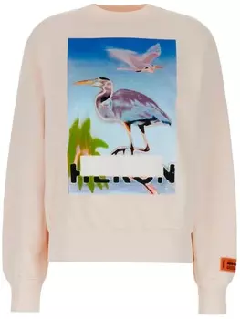 Хлопковая толстовка Heron Preston, розовый