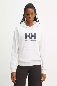 Хлопковая толстовка HH Logo 2.0 Helly Hansen, серый