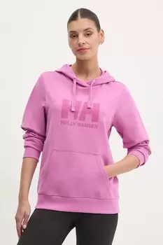 Хлопковая толстовка HH LOGO 2.0 Helly Hansen, синий