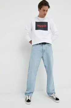 Хлопковая толстовка Hugo, белый