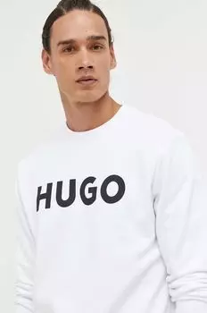 Хлопковая толстовка Hugo, белый