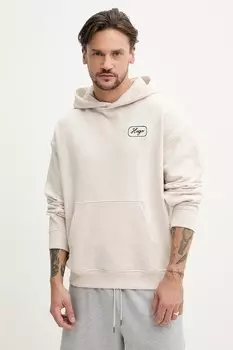 Хлопковая толстовка Hugo Blue, бежевый