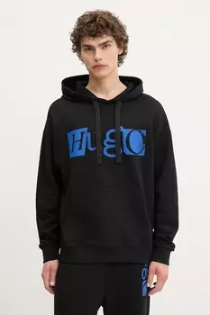 Хлопковая толстовка Hugo Blue, черный