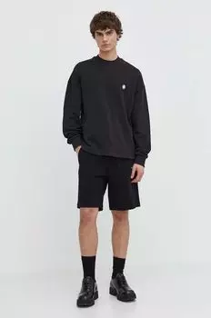 Хлопковая толстовка Hugo Blue, черный