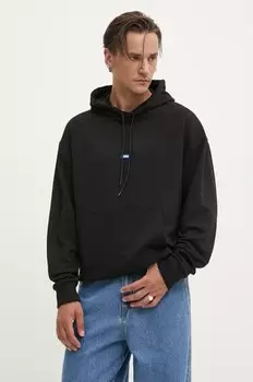 Хлопковая толстовка Hugo Blue, черный