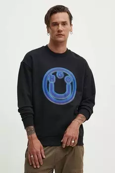 Хлопковая толстовка Hugo Blue, черный