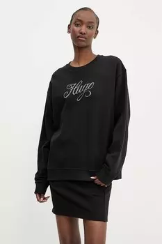 Хлопковая толстовка Hugo Blue, черный