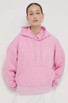 Хлопковая толстовка Hugo Blue, розовый
