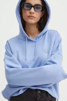 Хлопковая толстовка Hugo Blue, синий