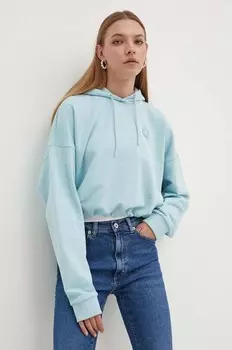 Хлопковая толстовка Hugo Blue, синий