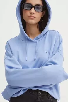 Хлопковая толстовка Hugo Blue, синий