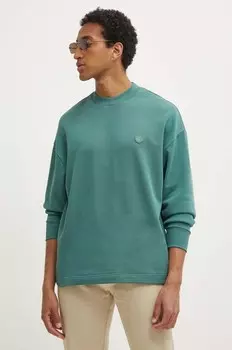 Хлопковая толстовка Hugo Blue, зеленый