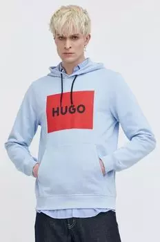Хлопковая толстовка Hugo, синий