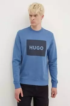 Хлопковая толстовка Hugo, синий