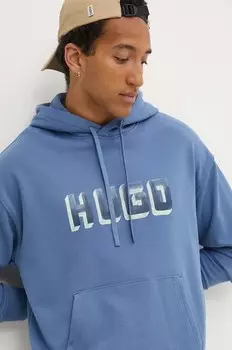 Хлопковая толстовка Hugo, синий