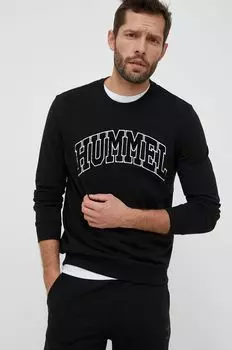 Хлопковая толстовка Hummel, черный