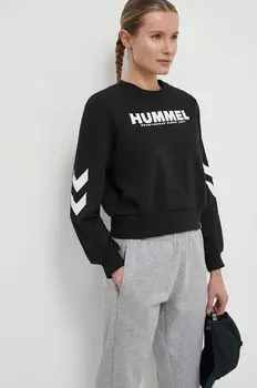 Хлопковая толстовка Hummel, черный