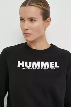 Хлопковая толстовка Hummel, черный