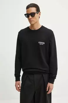 Хлопковая толстовка Iceberg, черный