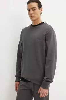 Хлопковая толстовка Iceberg, серый